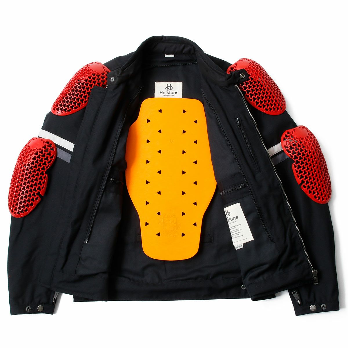 helstons｜Vシリーズ テキスタイル ジャケット｜ファブリック｜ブラック×ブラック