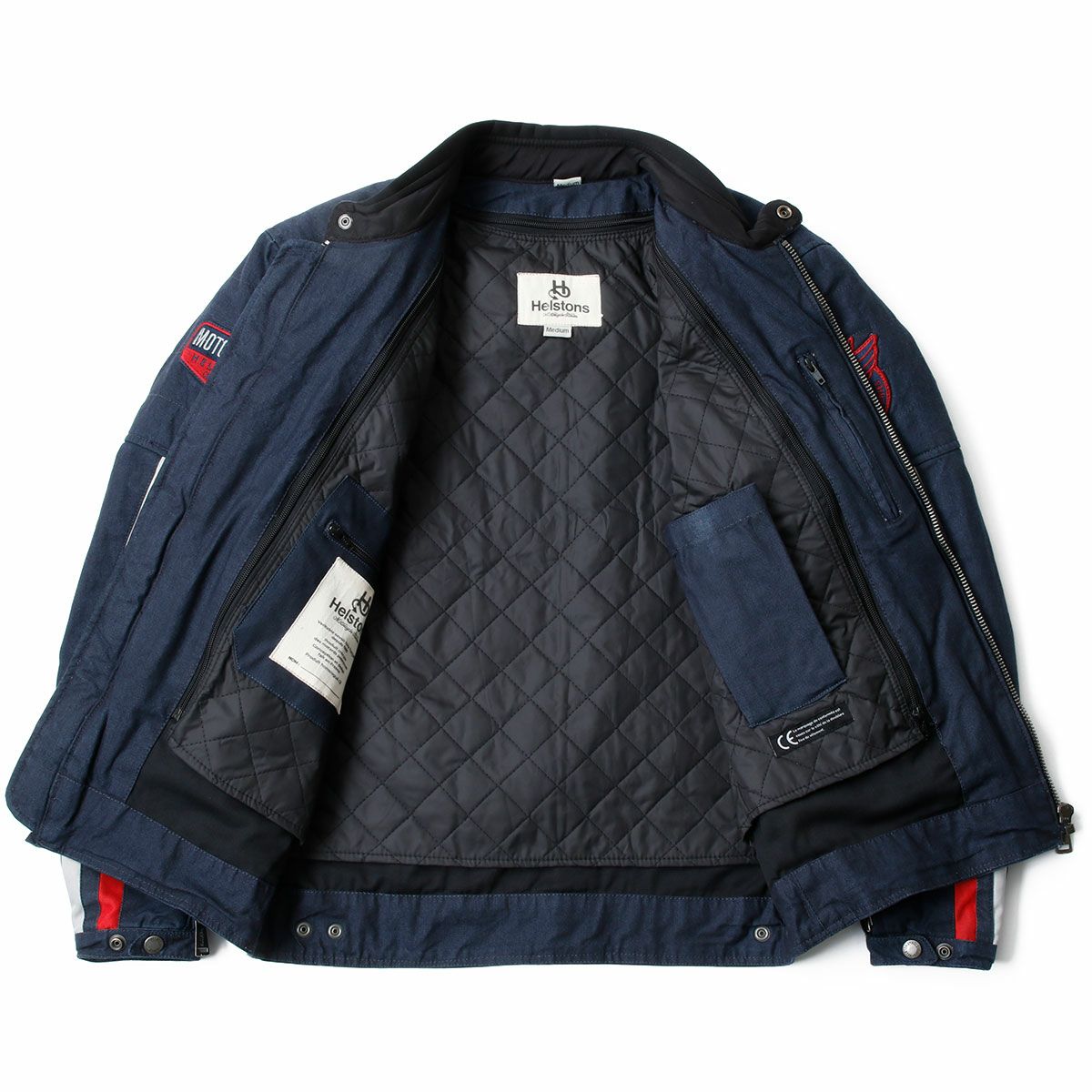 helstons｜バルカン テキスタイル ジャケット｜ファブリック｜ブルー