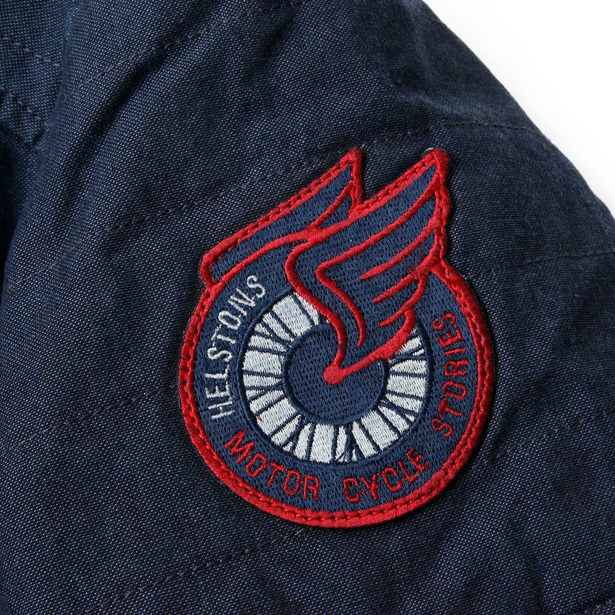 helstons｜バルカン テキスタイル ジャケット｜ファブリック｜ブルー