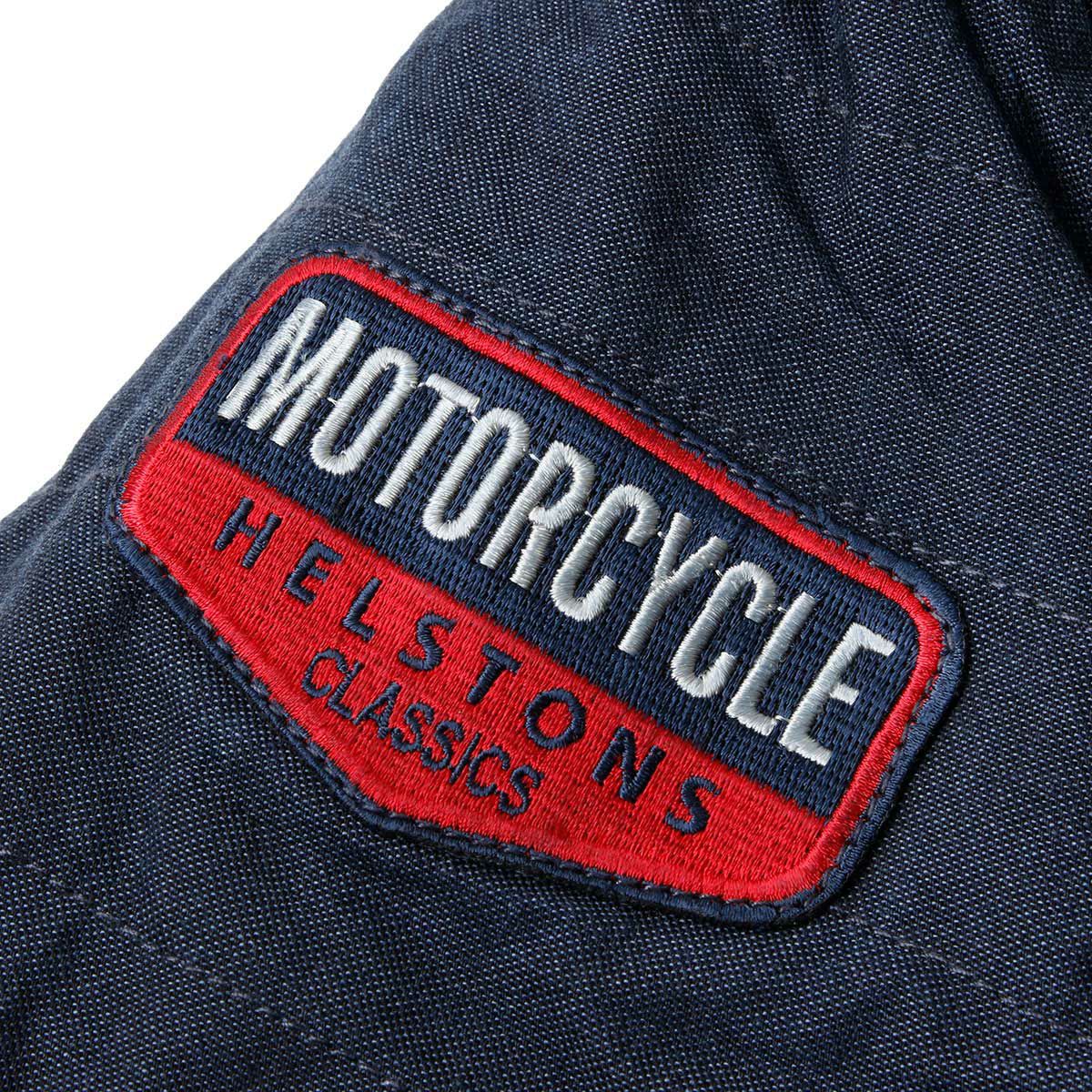 helstons｜バルカン テキスタイル ジャケット｜ファブリック｜ブルー