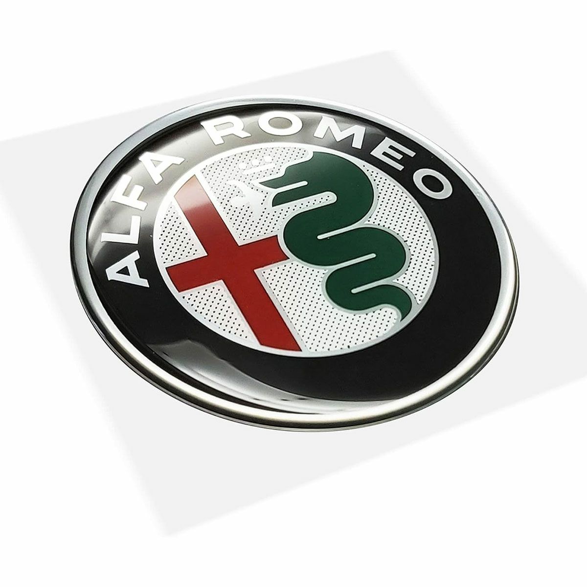 Alfaromeo｜アルファロメオ 3D ロゴ 55mm ラウンド ステッカー｜