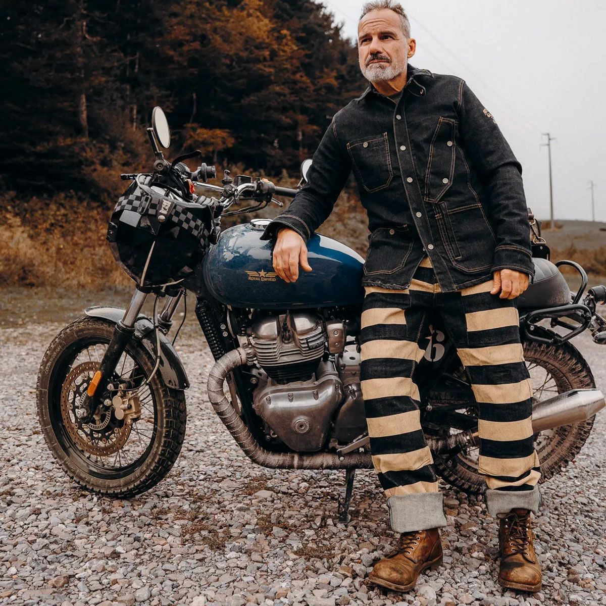 HolyFreedom｜リノ リンスドジーンズ｜デニム｜LINSED｜モデル着用