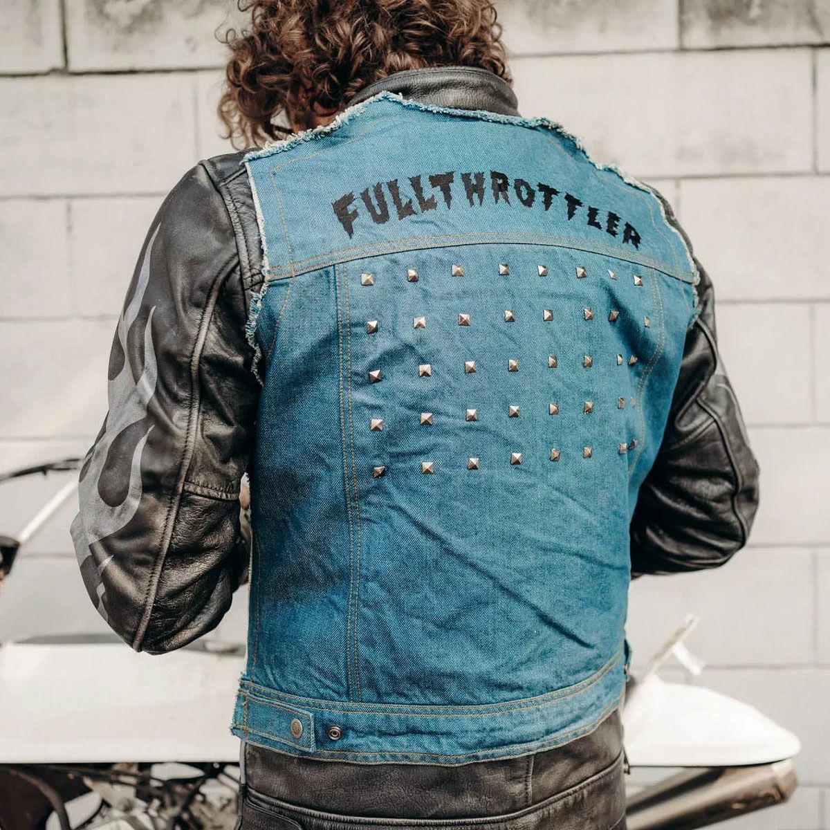 HolyFreedom｜ゼロ インフェルノ ジャケット｜レザー｜ブラック｜モデル着用