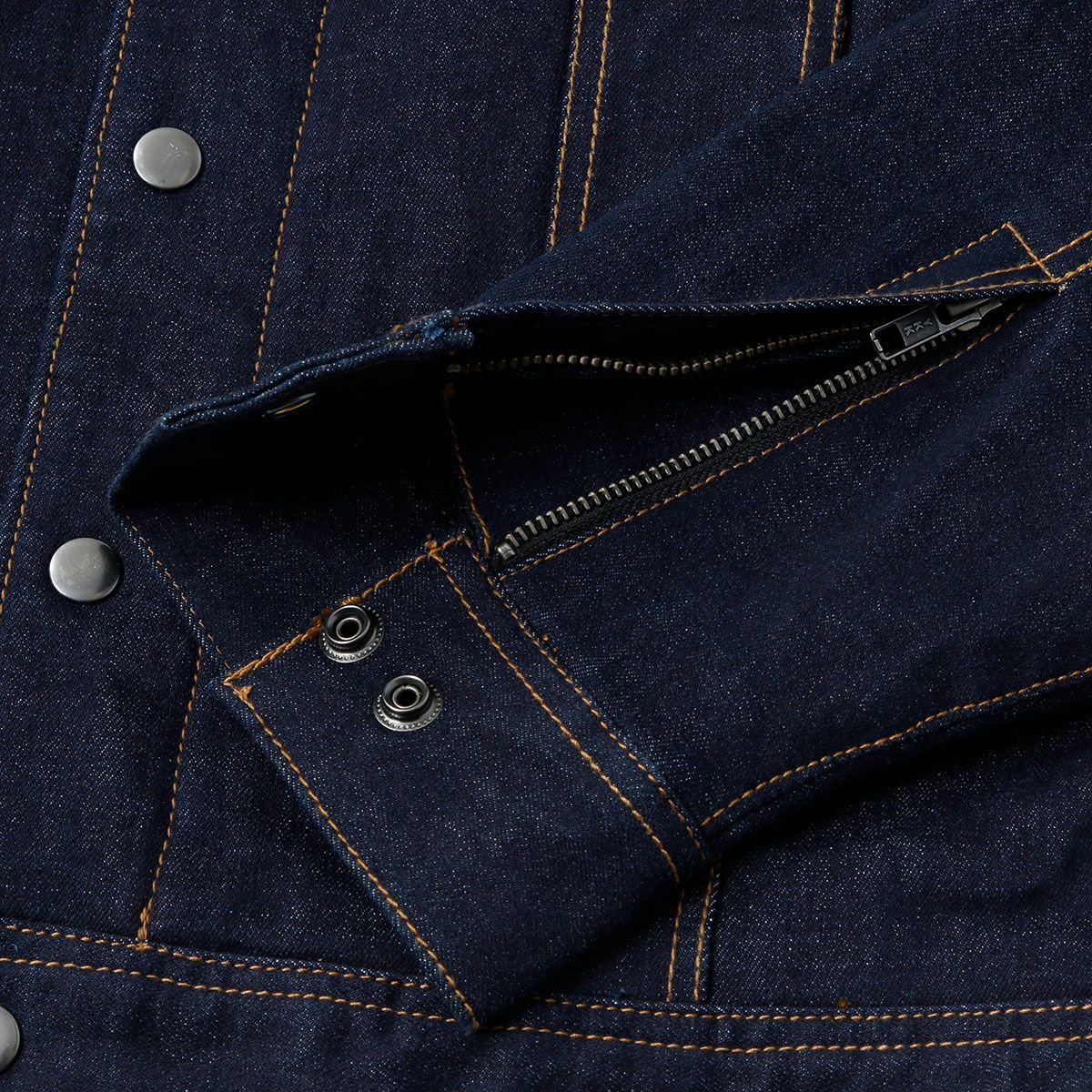 Trip Machine｜”ゼロ” デニム ライディングジャケット｜ファブリック｜インディゴ