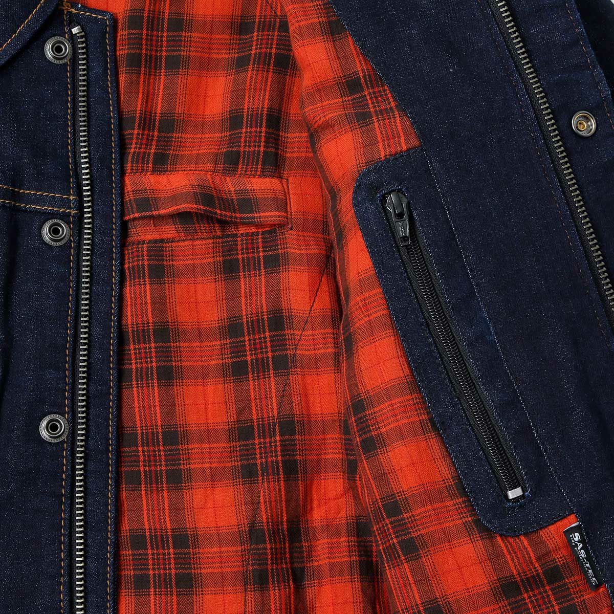 Trip Machine｜”ゼロ” デニム ライディングジャケット｜ファブリック｜インディゴ