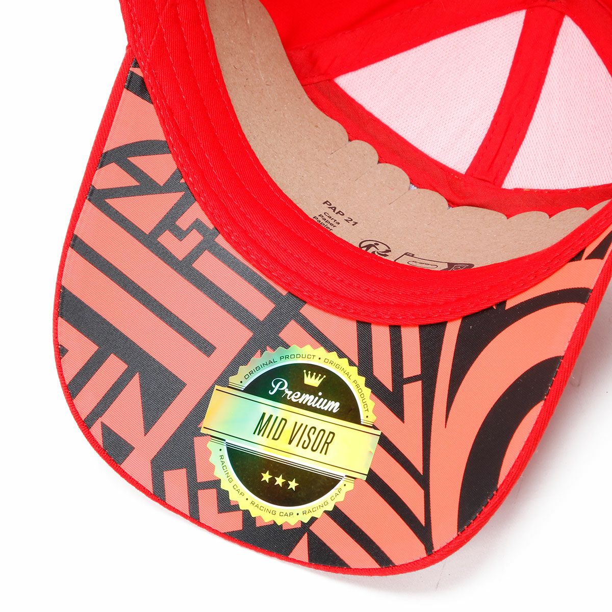Moto GP Collection｜バニャイア ミッドバイザー ドゥカティ キャップ｜帽子｜レッド