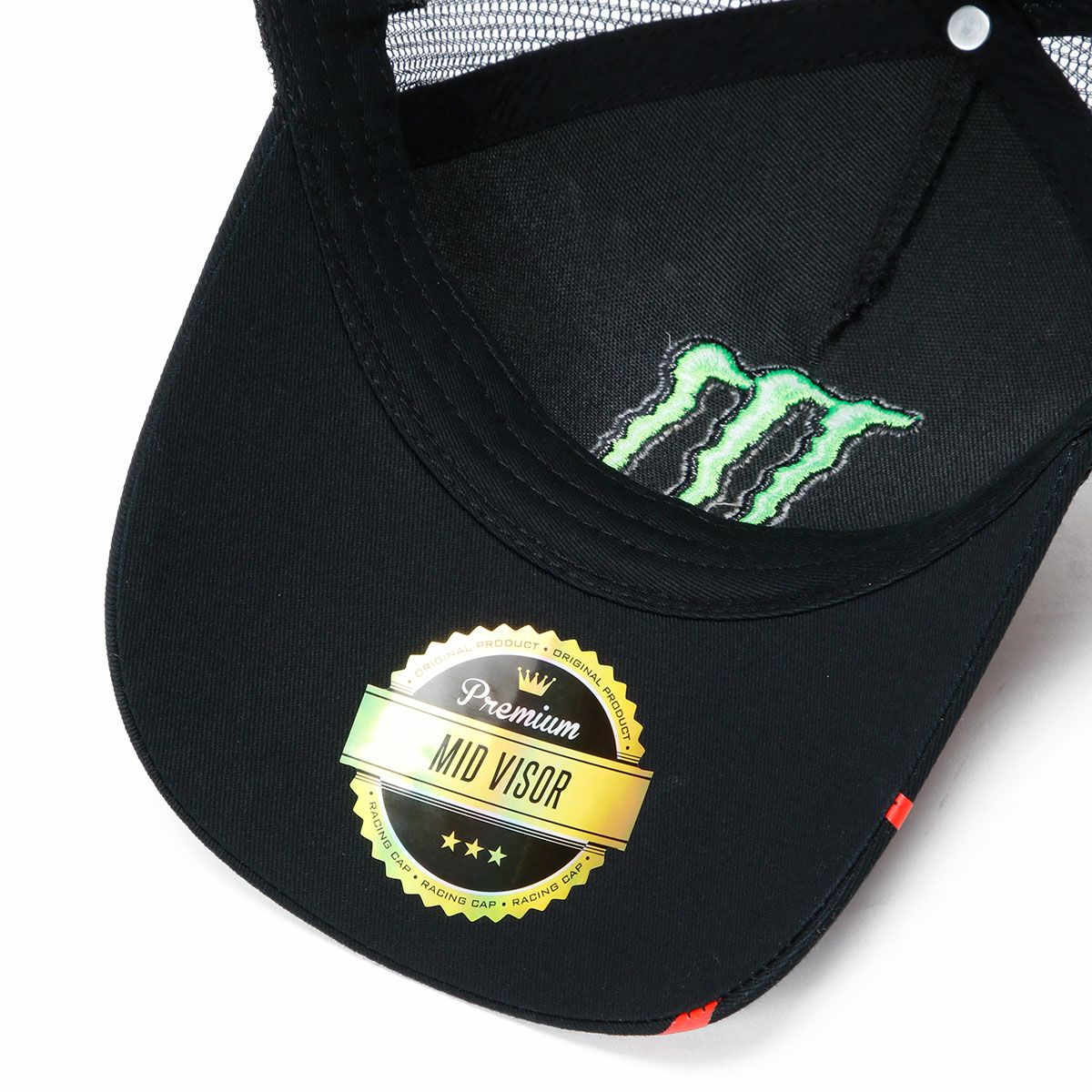 Moto GP Collection｜バニャイア モンスター ミッドバイザー トラッカー キャップ｜帽子｜ブラック