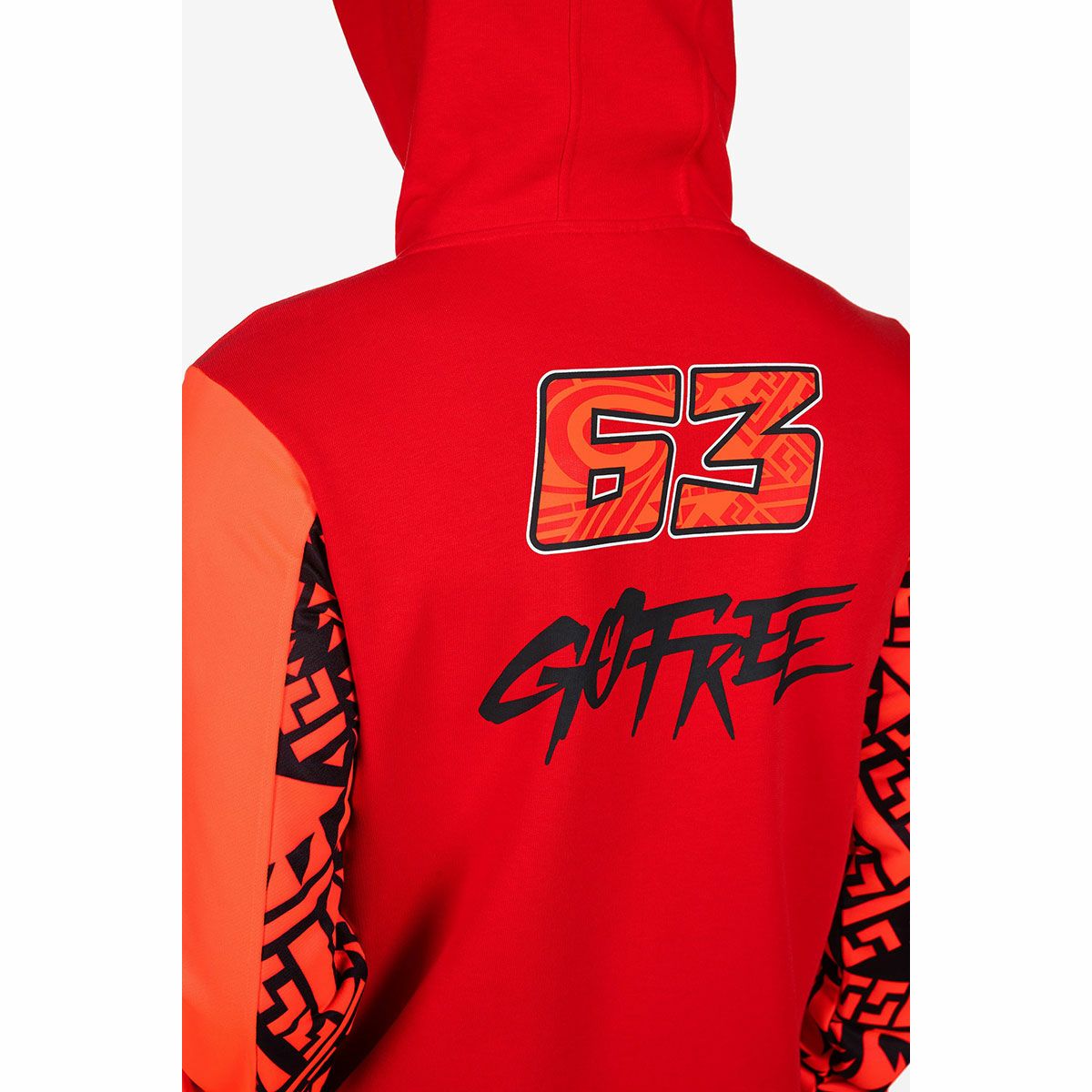 Moto GP Collection｜バニャイア ドゥカティ メンズ デュアル フリース｜ニット｜レッド｜モデル着用