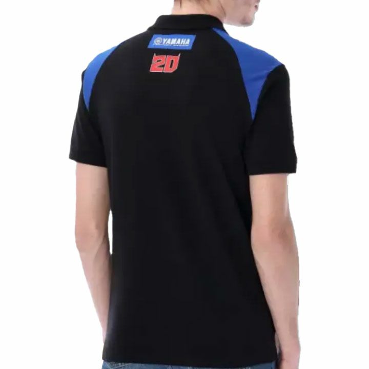 Moto GP Collection｜クアルタラロ メンズ デュアル ヤマハ ポロシャツ｜ブラック｜モデル着用