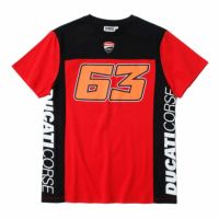 Moto GP Collection｜バニャイア ドゥカティ デュアル ストライプ Tシャツ｜レッド