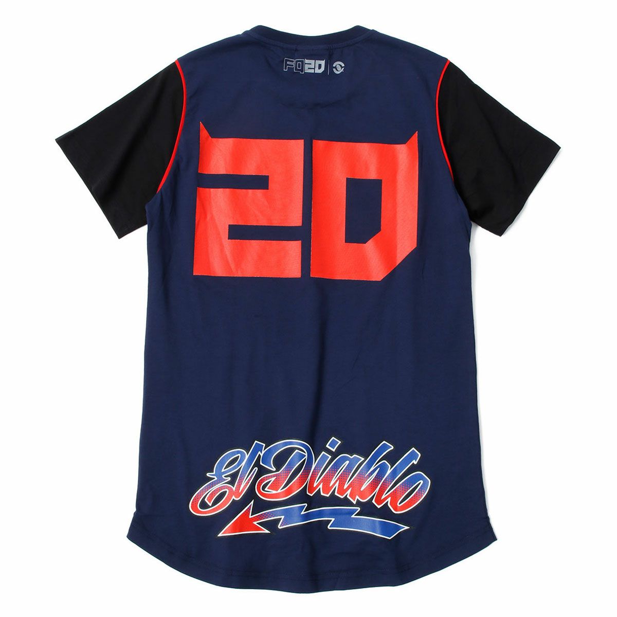 Moto GP Collection｜クアルタラロ メンズ ロング Tシャツ ビッグディアブロ｜Tシャツ｜ブルー