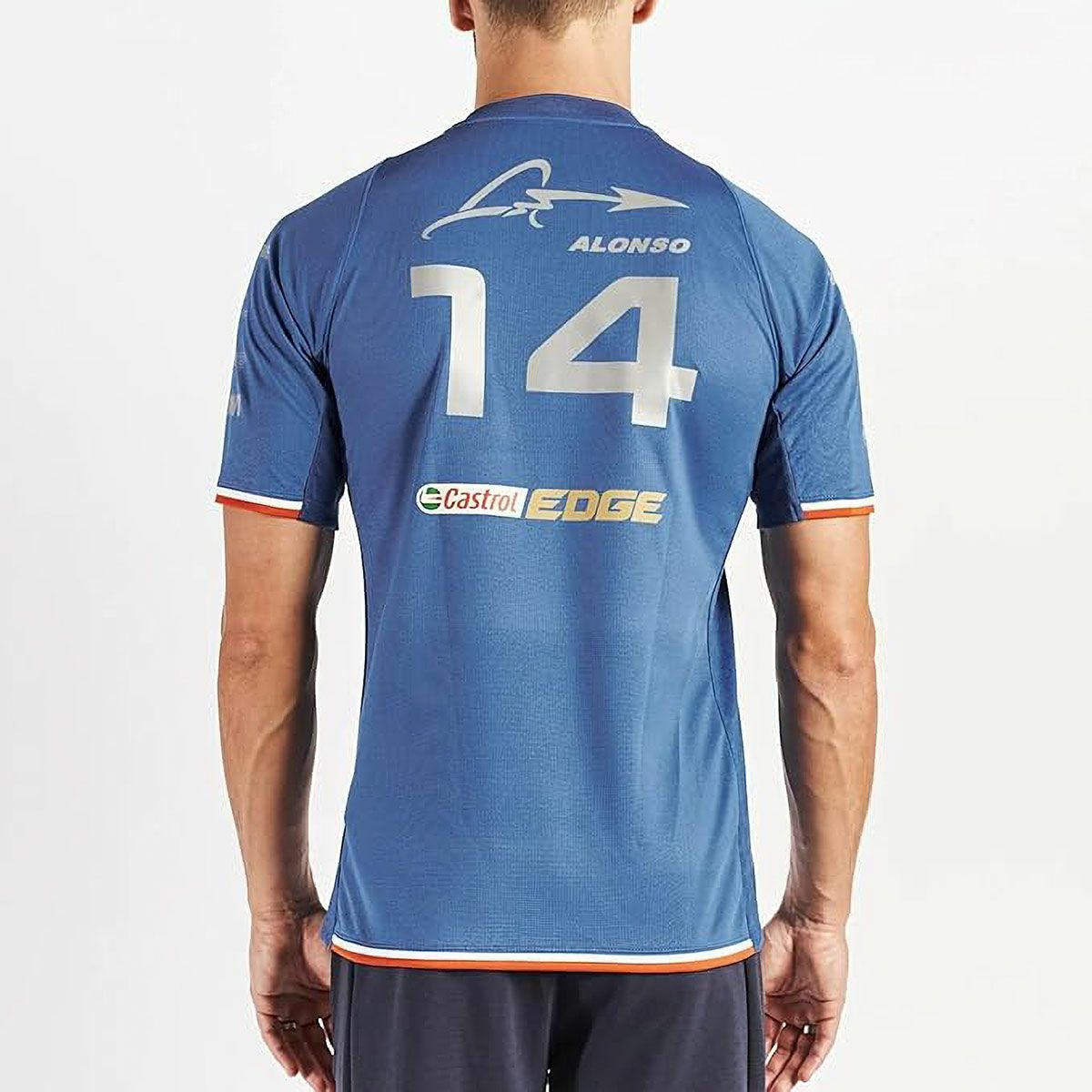 ALPINE F1｜アルピーヌ F1 チーム フェルナンド・アロンソ ドライバー Tシャツ｜Tシャツ｜ネイビー｜モデル着用