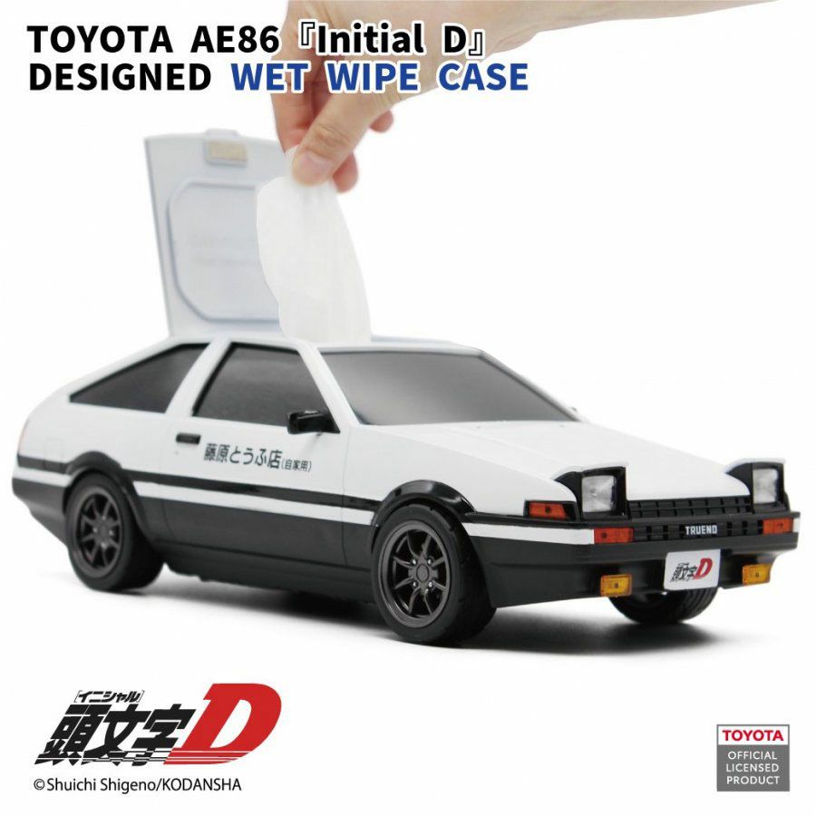 Cassette Car Products｜ウェットティッシュケース トヨタ AE86 スプリンタートレノ 『頭文字D』藤原とうふ店(自家用)仕様 前期型｜その他雑貨