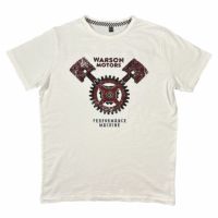 Warson Motors｜ピストン Tシャツ｜ホワイト