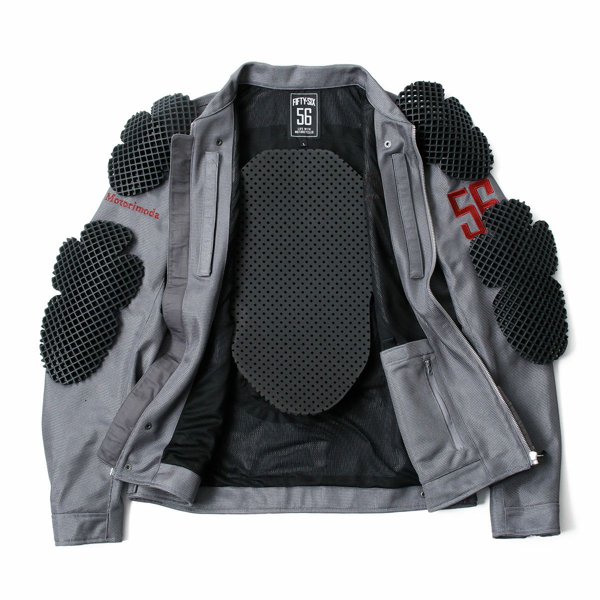 56design｜ワーカー メッシュジャケット｜ファブリック｜グレー