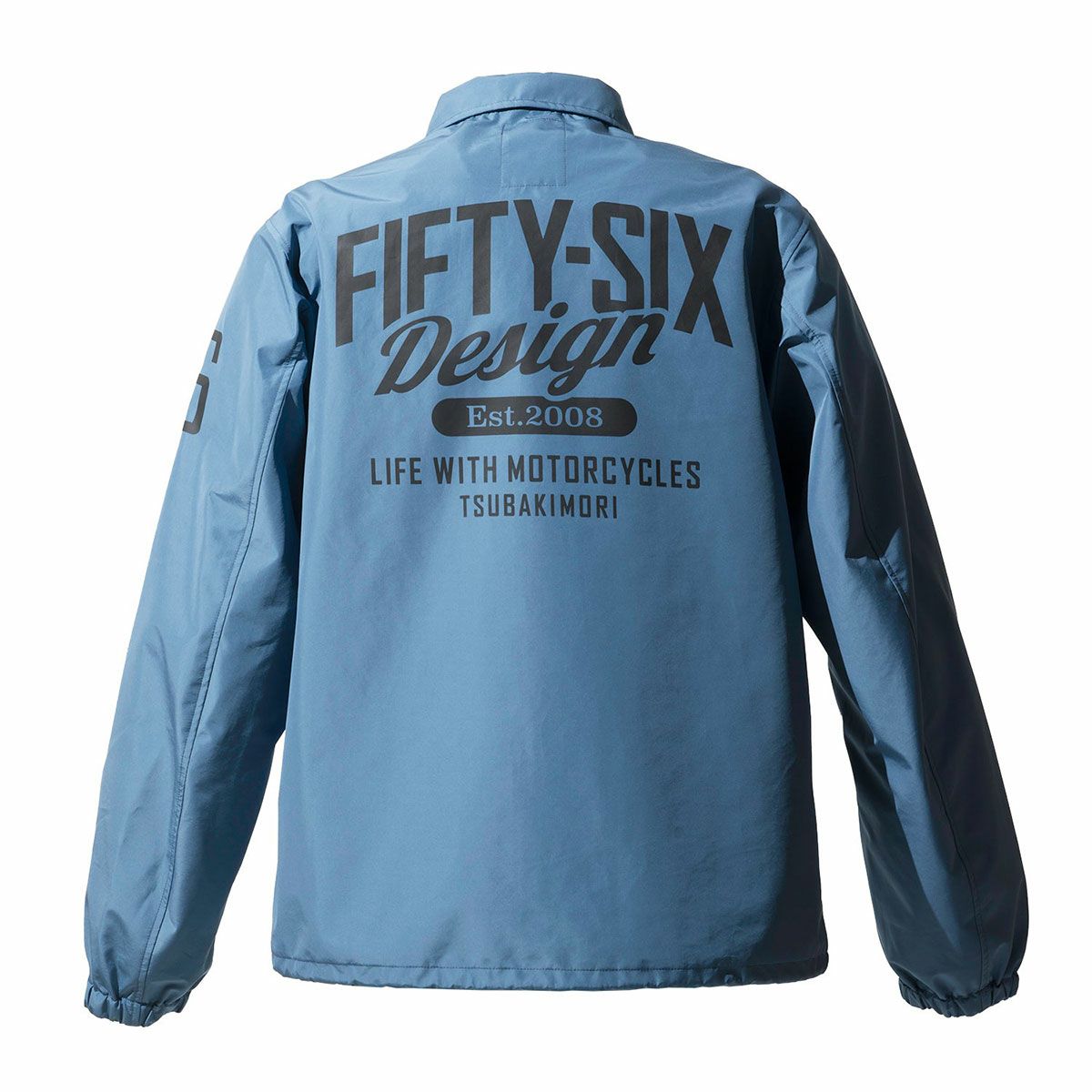 56design｜スリーレイヤードコーチジャケット｜ファブリック｜アッシュブルー