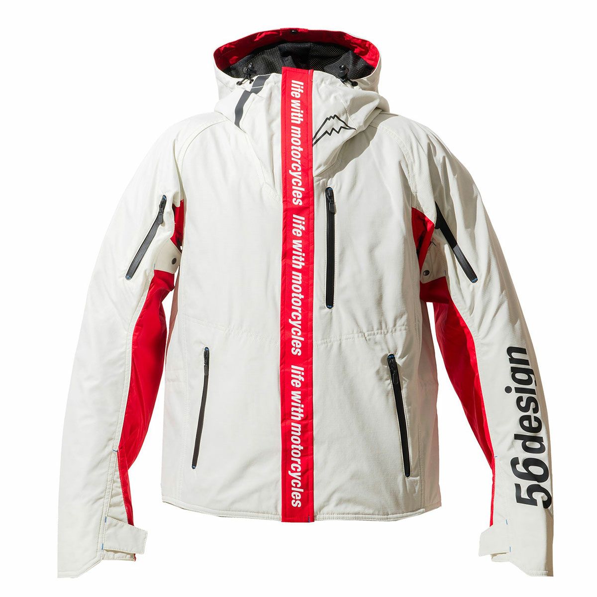 56design｜アクシス ジャケット 25｜ファブリック｜ホワイト×カーマインレッド