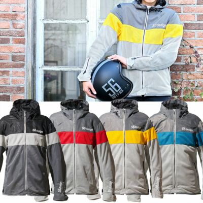 56design｜ボーダー メッシュ パーカー｜ファブリック