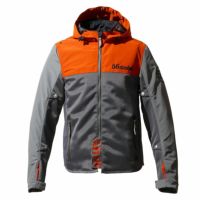 56design｜ハーフ メッシュ パーカー エヴォ 2｜ファブリック｜ダークグレー×オレンジ