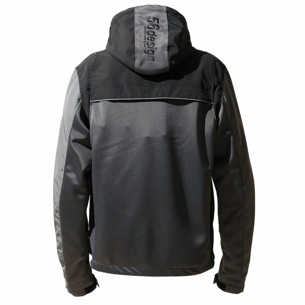 56design｜ハーフ メッシュ パーカー エヴォ 2｜ファブリック｜ダークグレー×ブラック56design｜ハーフ メッシュ パーカー エヴォ 2｜ファブリック