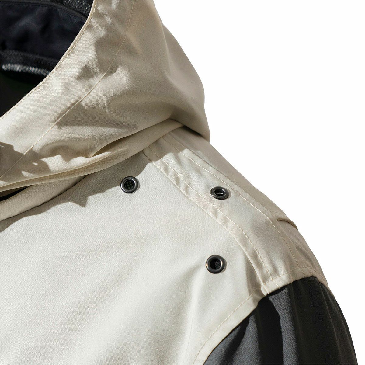 56design｜ハーフ メッシュ パーカー エヴォ 2｜ファブリック｜ダークグレー×アイボリー