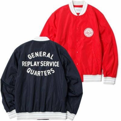Replay｜バーシティ ボンバー ジャケット｜ファブリック