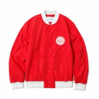 Replay｜バーシティ ボンバー ジャケット｜ファブリック｜インペリアルレッド