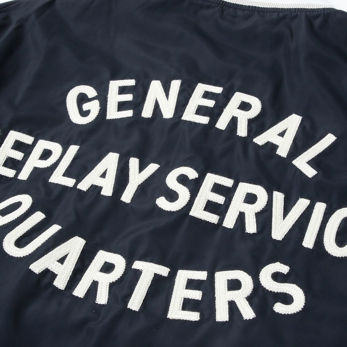 Replay｜バーシティ ボンバー ジャケット｜ファブリック｜ダークネイビー