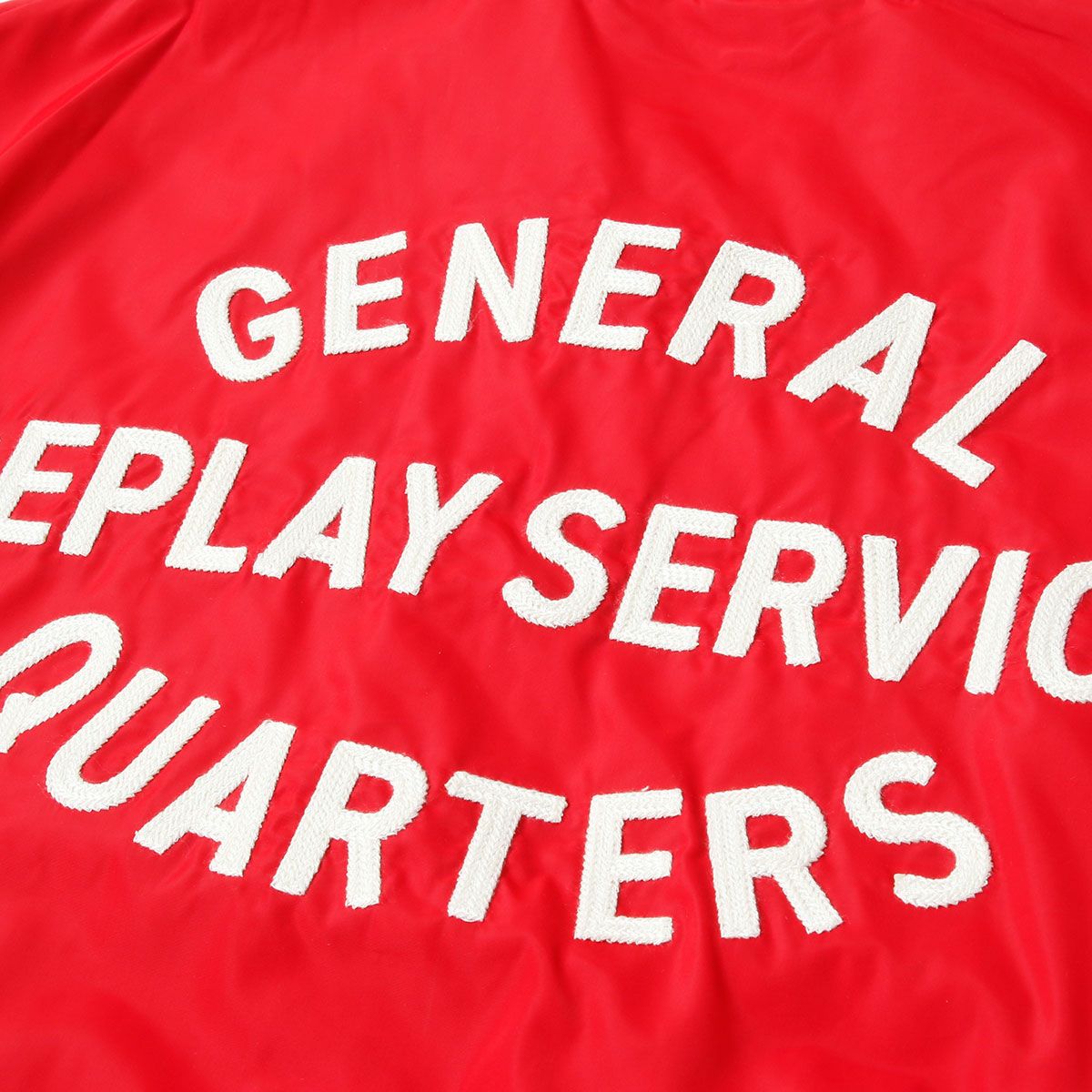 Replay｜バーシティ ボンバー ジャケット｜ファブリック｜インペリアルレッド