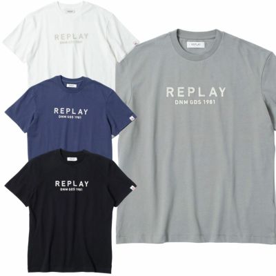 Replay｜リラックスフィット レタリング Tシャツ｜