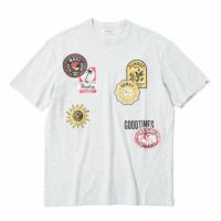 Replay｜エフェクト パッチ Tシャツ｜ライトグレーメランジ