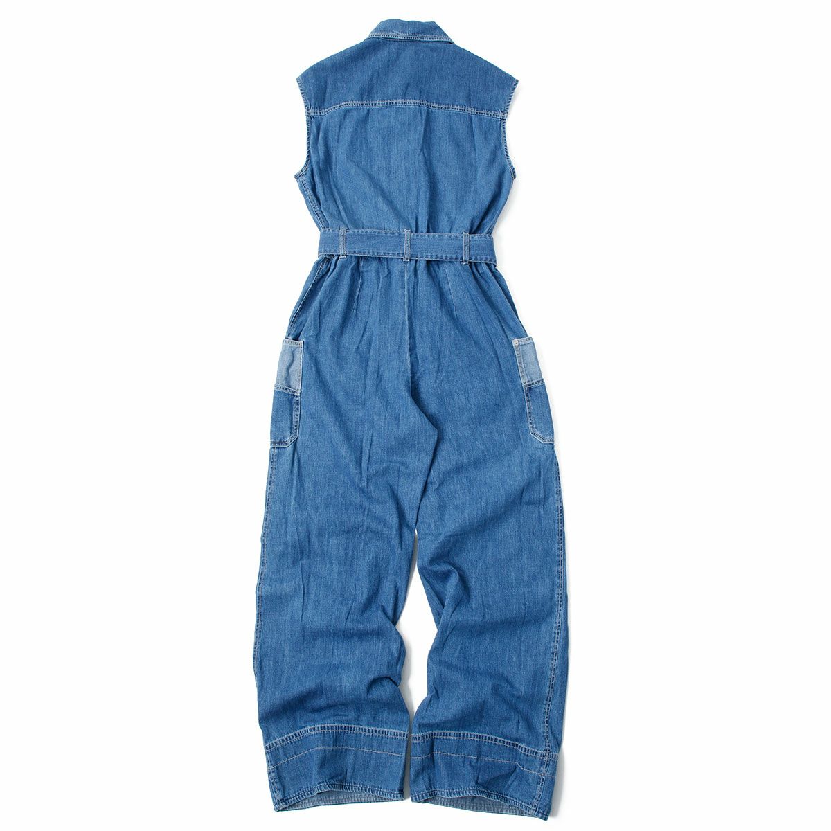 Replay｜リラックスフィット デニム ジャンプスーツ｜オーバーオール｜ミディアムブルー