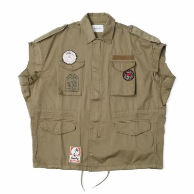 Replay｜ドローストリング ツイル シャツ｜