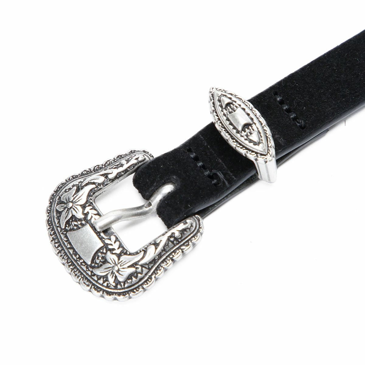 Replay｜エングレイブ バックル ベルト｜ブラック