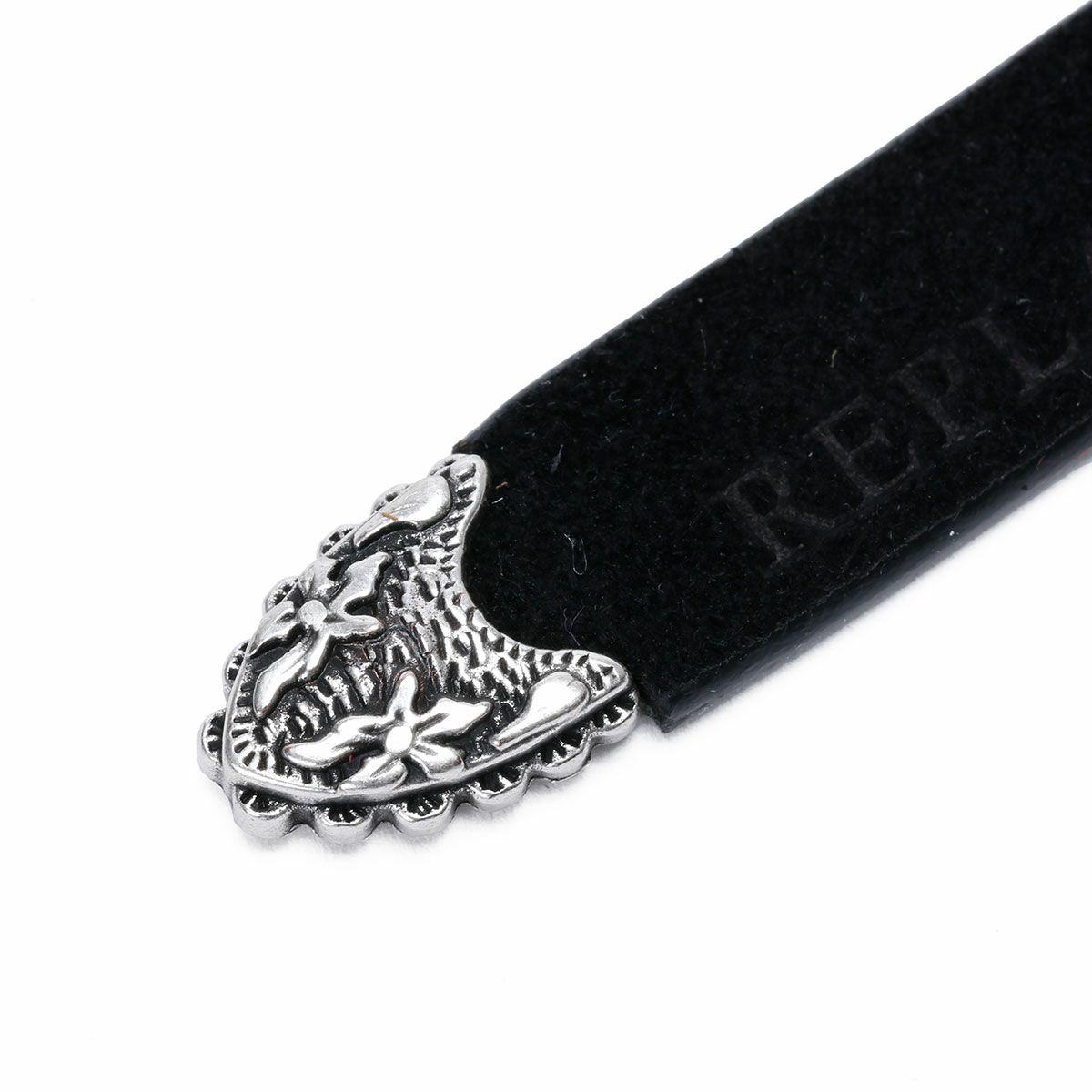 Replay｜エングレイブ バックル ベルト｜ブラック