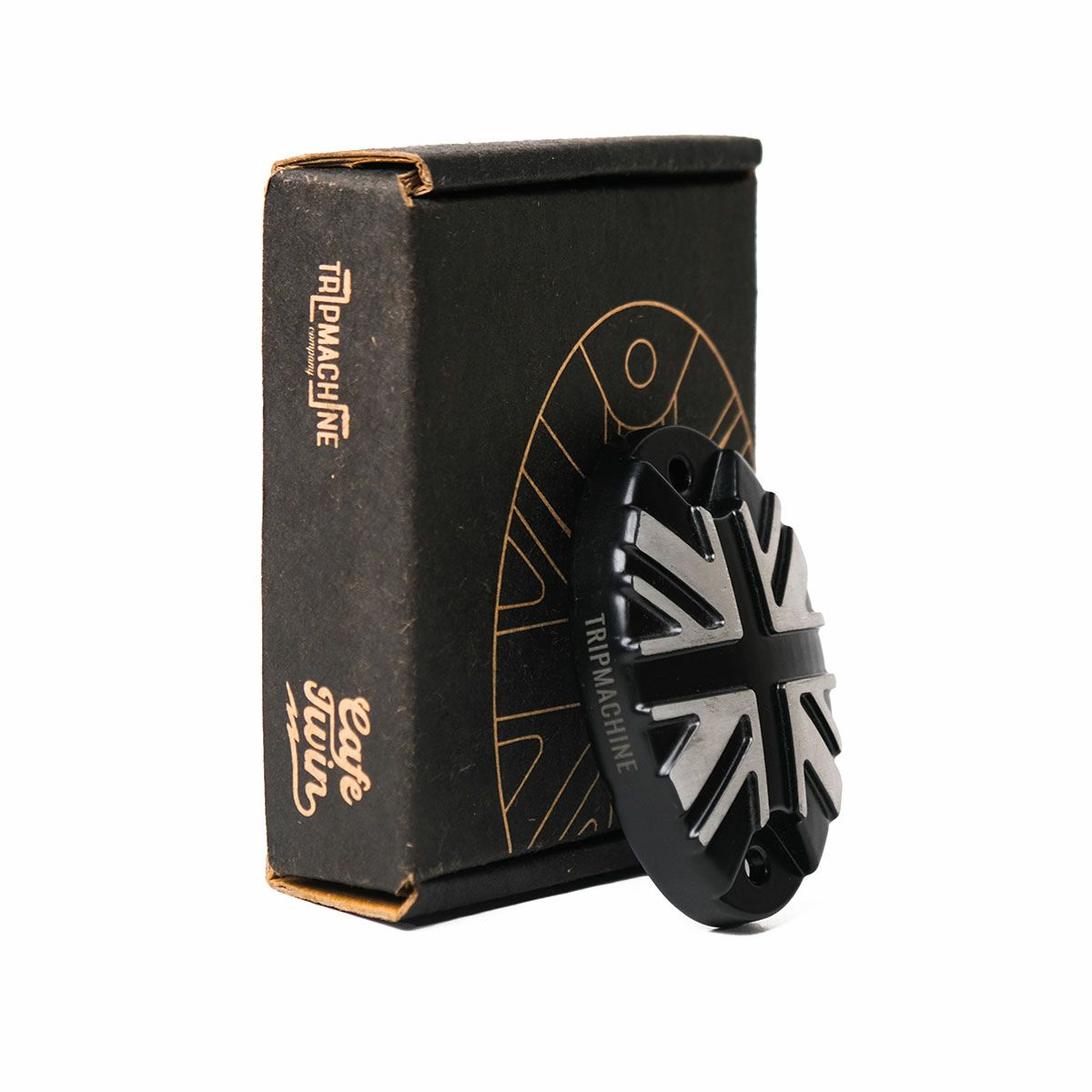 Trip Machine｜オイル リザーバー キャップ for ロイヤル・エンフィールド｜その他雑貨｜ブラック×シルバー