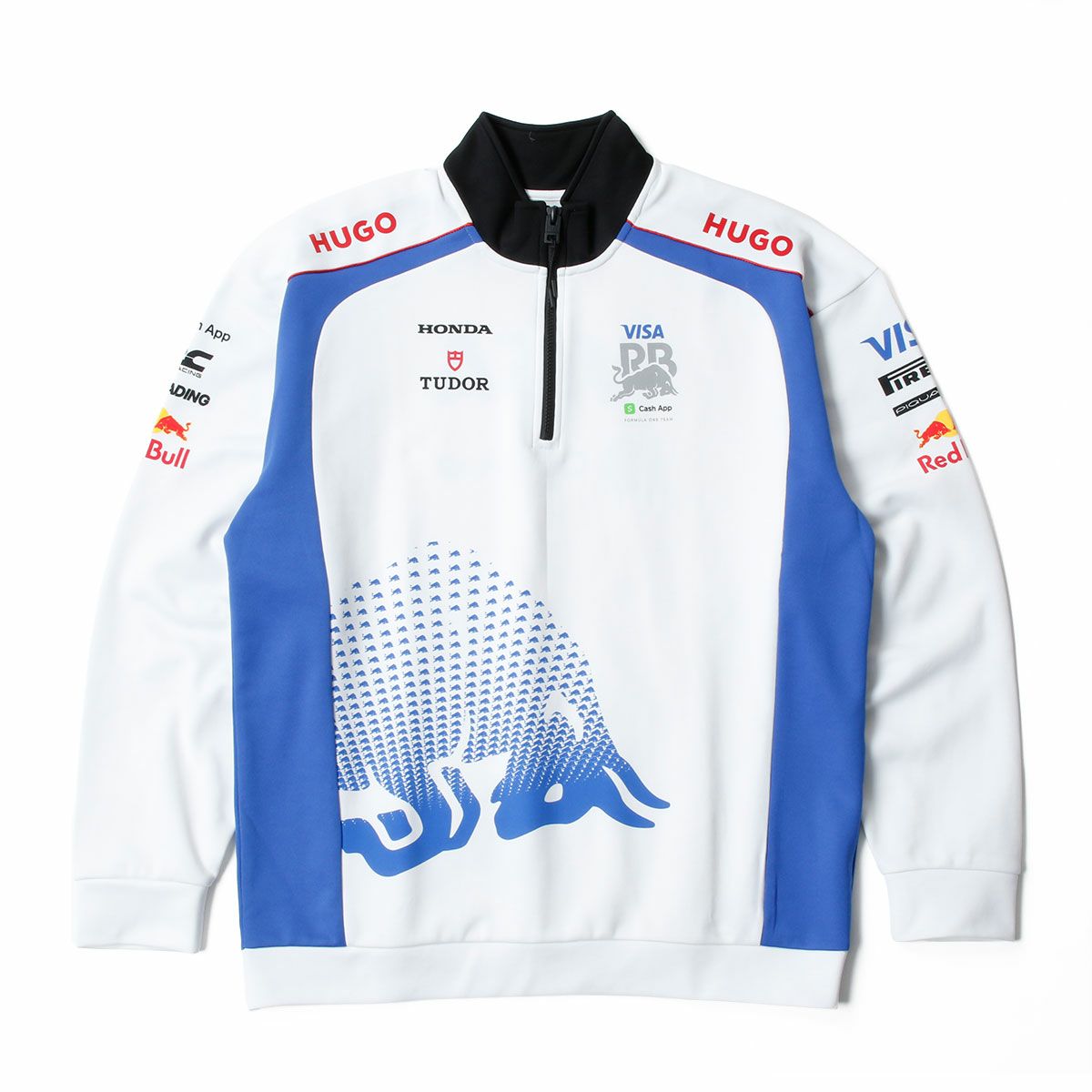 Racing Bulls｜レーシングブルズ F1 チーム レプリカ クオーター ジップ スウェット 2025｜ホワイト