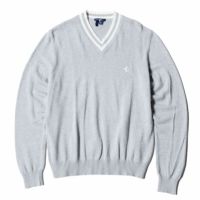 Ferrari｜フェラーリ スプリング Vネック プリント ホース カーディガン｜ニット｜グレー