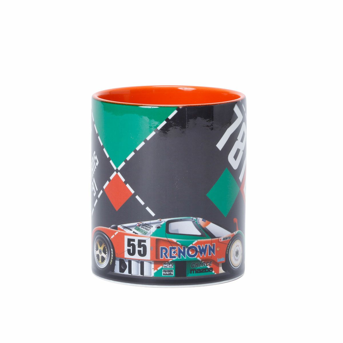 Le Mans 24h｜ル・マン 24H 1991 787B マグカップ｜その他雑貨｜ブラック×オレンジ