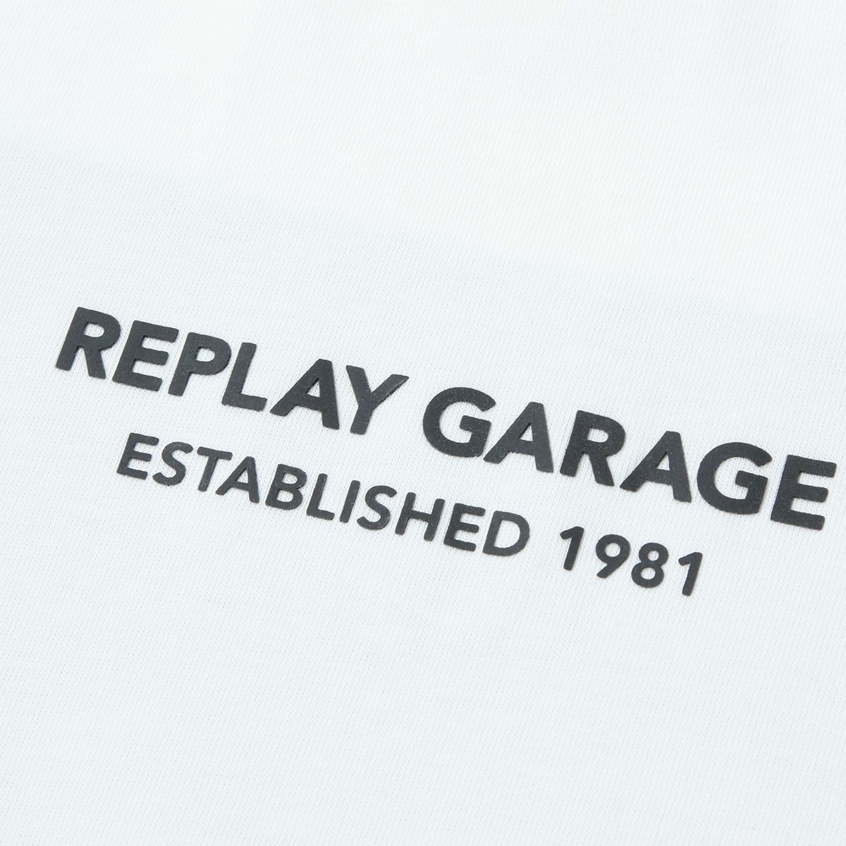 Replay｜リラックスフィット プリント Tシャツ｜ナチュラルホワイト