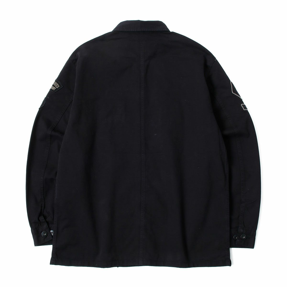 Replay｜ワッペン シャツジャケット｜ファブリック｜ブラック