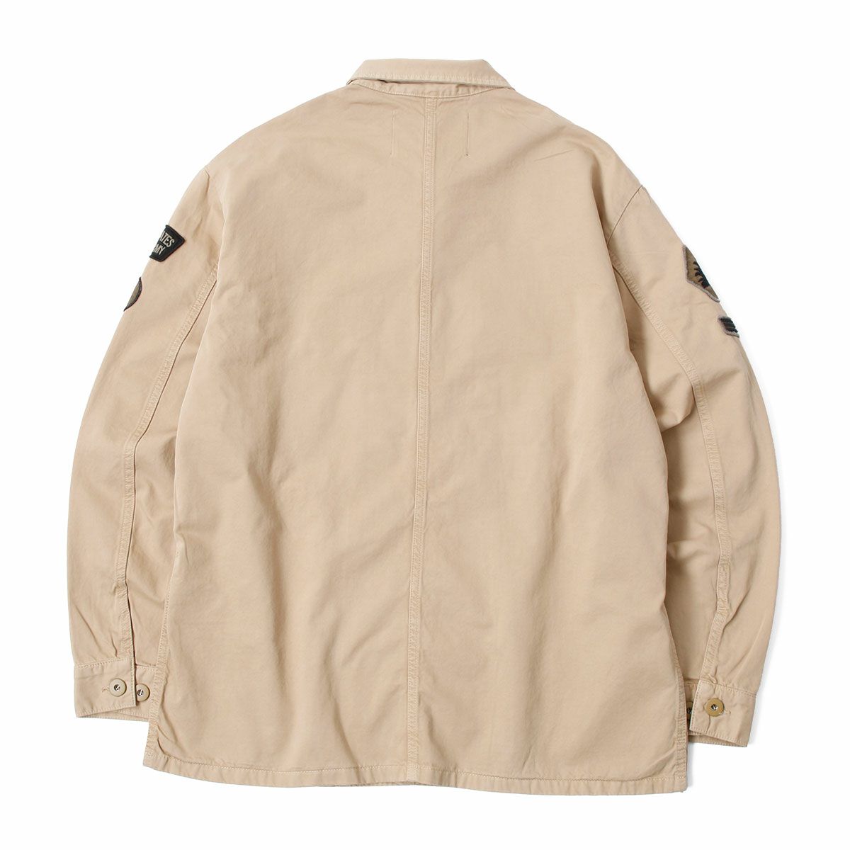Replay｜ワッペン シャツジャケット｜ファブリック｜カーキ