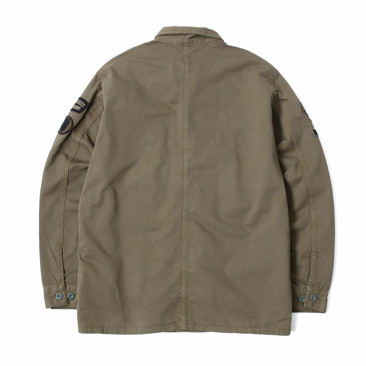 Replay｜ワッペン シャツジャケット｜ファブリック｜ピスタチオ