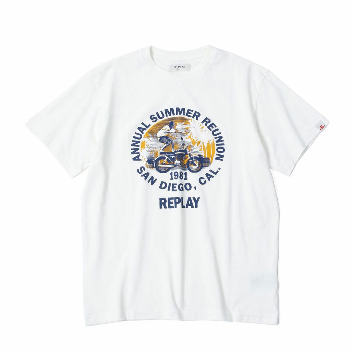 Replay｜アニュアル サマー リユニオン Tシャツ｜ナチュラルホワイト