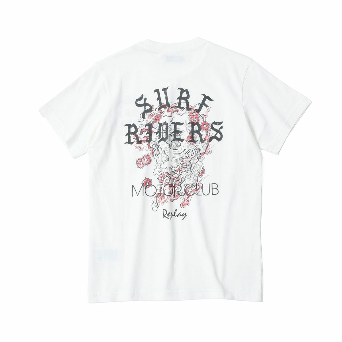 Replay｜サーフ ライダース Tシャツ｜ナチュラルホワイト