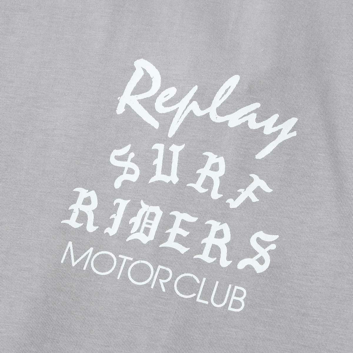 Replay｜サーフ ライダース Tシャツ｜ディムグレー