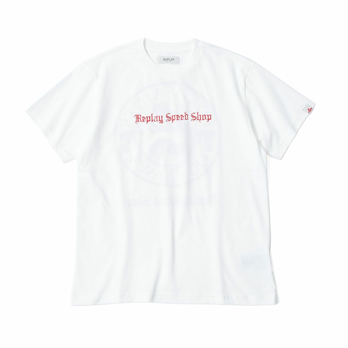 Replay｜スピード ショップ Tシャツ｜ナチュラルホワイト