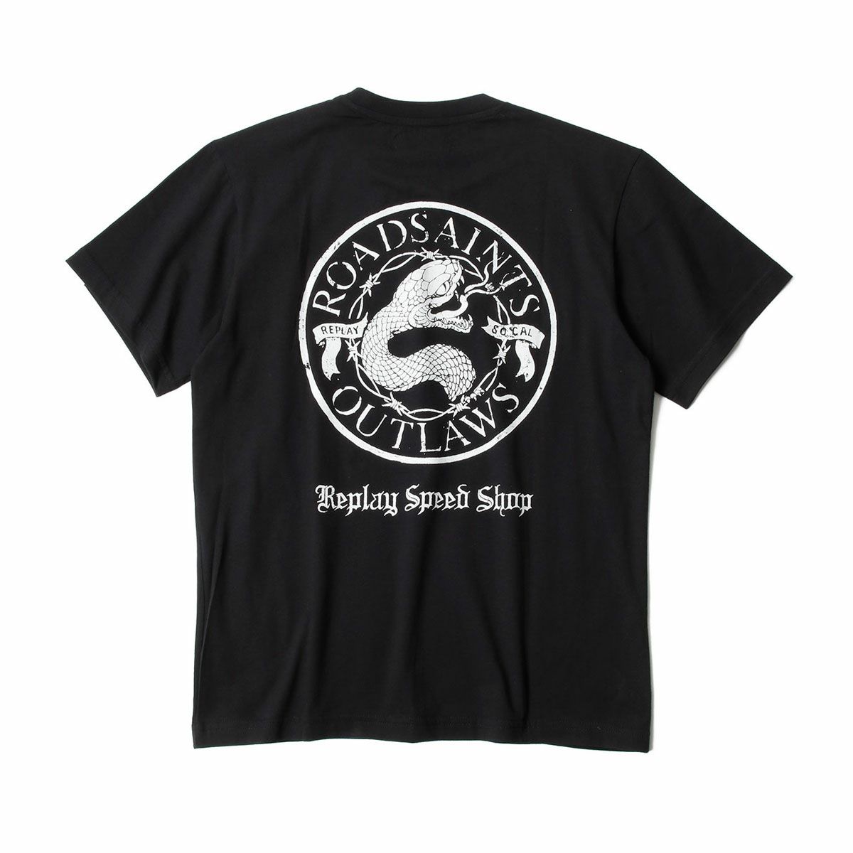 Replay｜スピード ショップ Tシャツ｜ブラック
