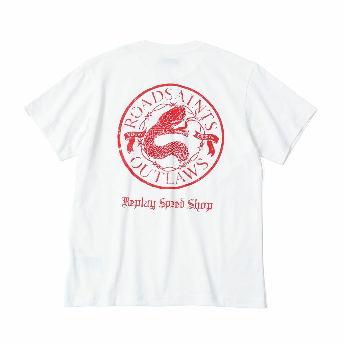 Replay｜スピード ショップ Tシャツ｜ナチュラルホワイト