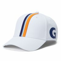 GULF｜ガルフ ストライプ キャップ (サイドプリント)｜帽子｜ホワイト